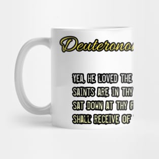 Deuteronomy 33:3 Mug